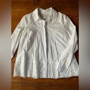 Anthropologie white top.  eri & ali